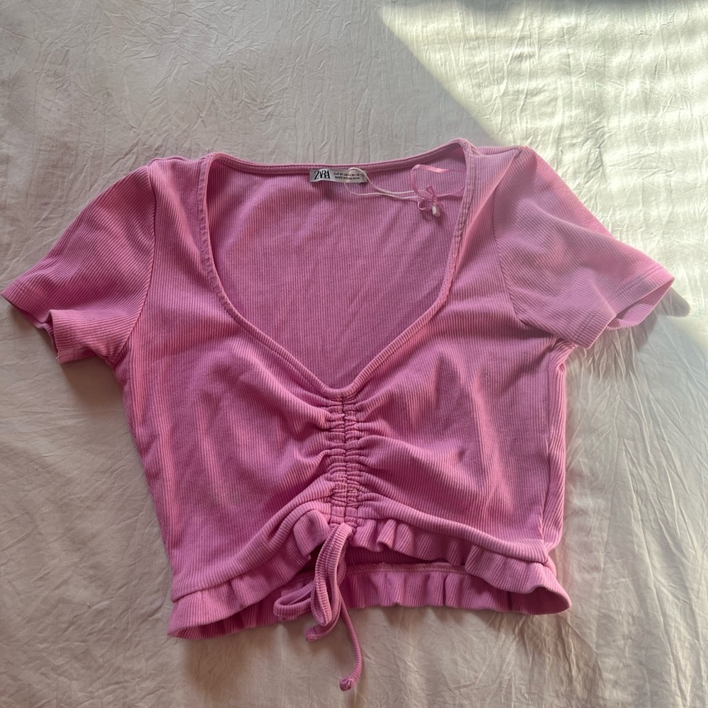 Zara Pink Crop Top